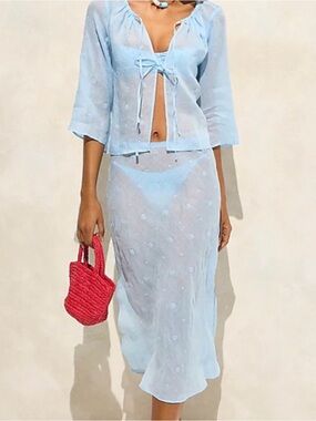 J. Crew See thru cover up set